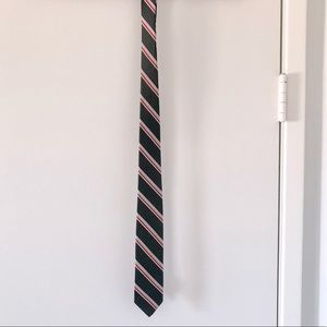 Vintage Black stripped skinny tie